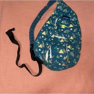 Blue Kavu Rope Sling Backpack